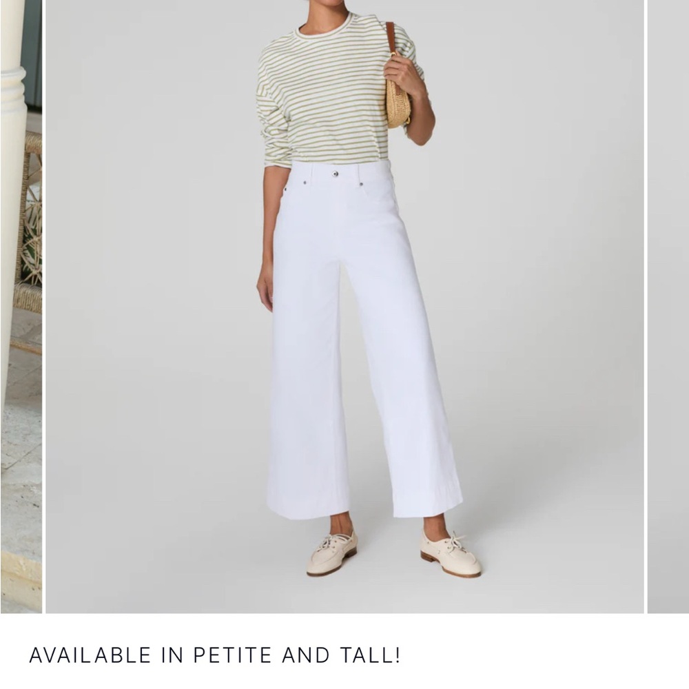 SPANX Cropped Wide Leg Jeans